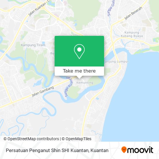 Peta Persatuan Penganut Shin SHI Kuantan