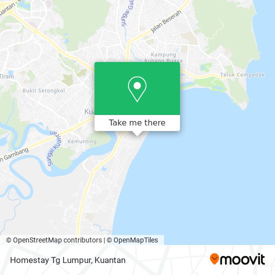 Homestay Tg Lumpur map