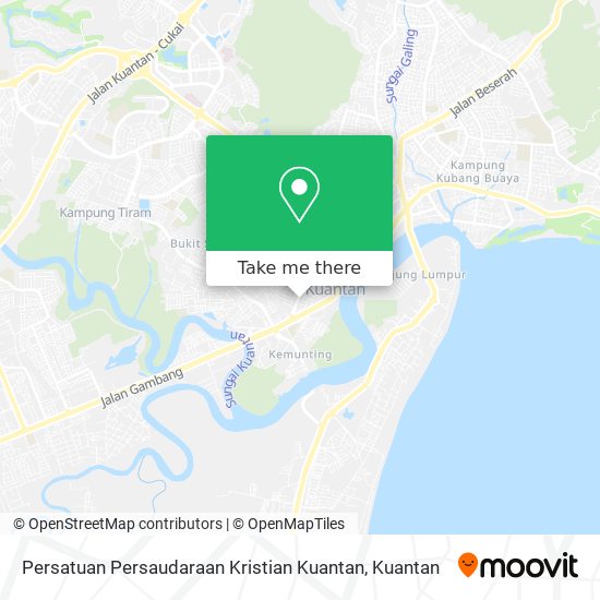 Peta Persatuan Persaudaraan Kristian Kuantan