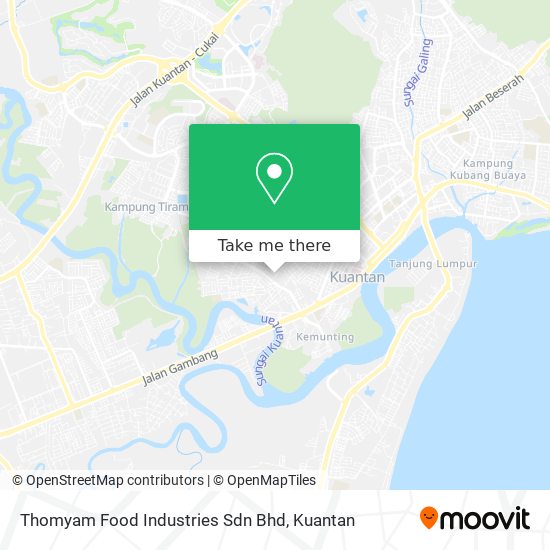 Peta Thomyam Food Industries Sdn Bhd