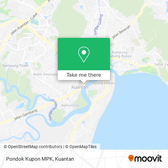 Pondok Kupon MPK map