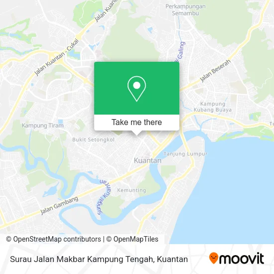 Surau Jalan Makbar Kampung Tengah map
