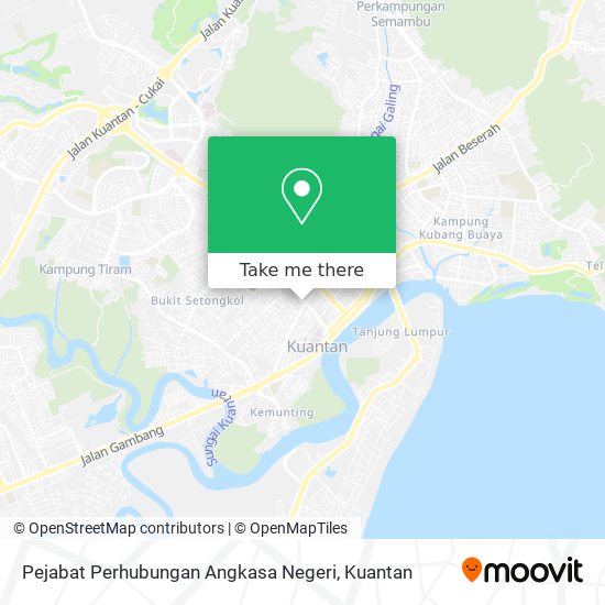 Peta Pejabat Perhubungan Angkasa Negeri