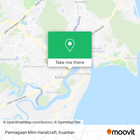 Perniagaan Mim Handcraft map