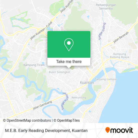 M.E.B. Early Reading Development map