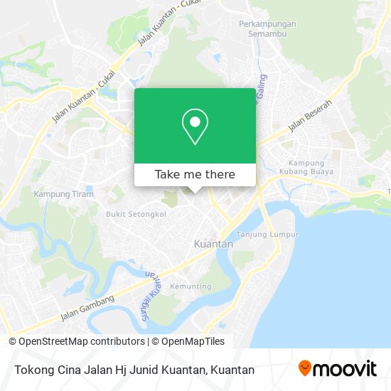 Peta Tokong Cina Jalan Hj Junid Kuantan