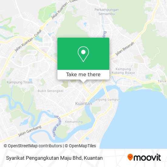 Peta Syarikat Pengangkutan Maju Bhd