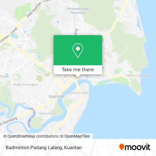 Badminton Padang Lalang map