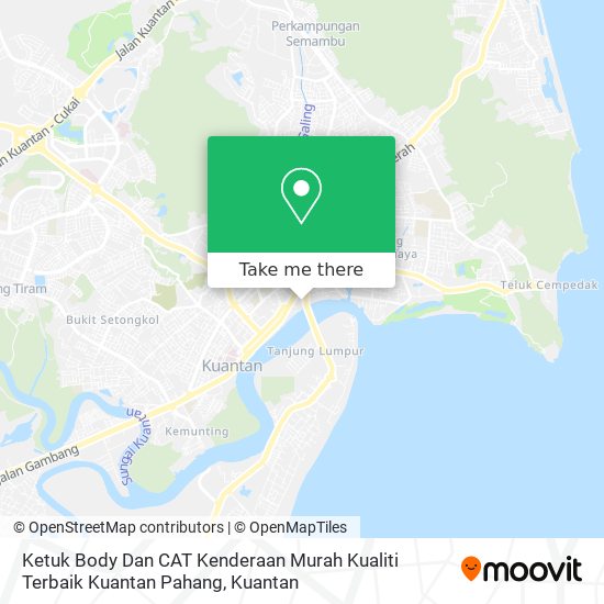 Peta Ketuk Body Dan CAT Kenderaan Murah Kualiti Terbaik Kuantan Pahang
