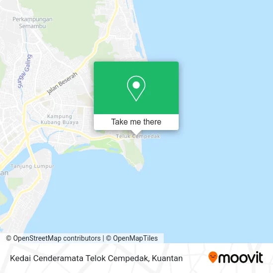 Kedai Cenderamata Telok Cempedak map