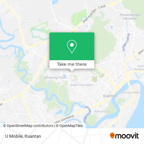 U Mobile map