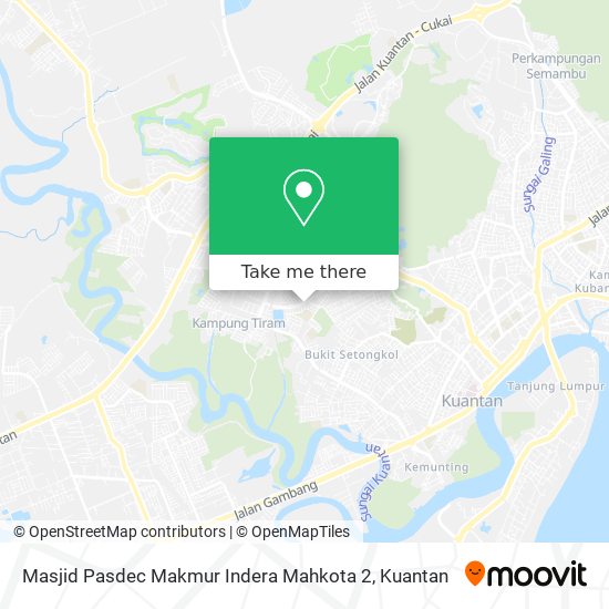 Masjid Pasdec Makmur Indera Mahkota 2 map