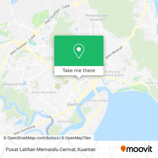 Peta Pusat Latihan Memandu Cermat