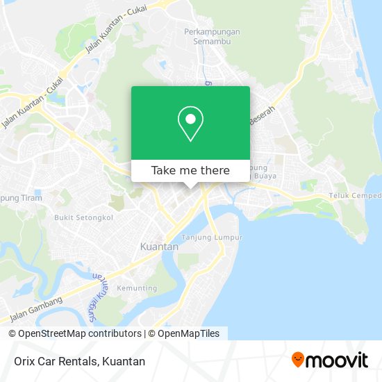 Orix Car Rentals map