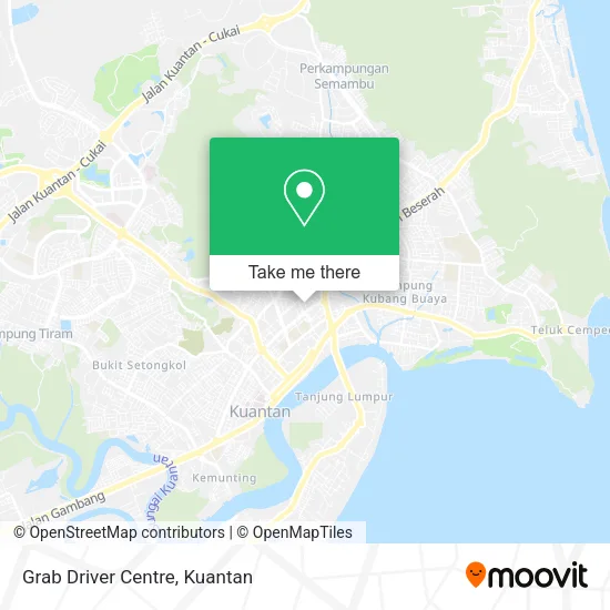 Grab Driver Centre map