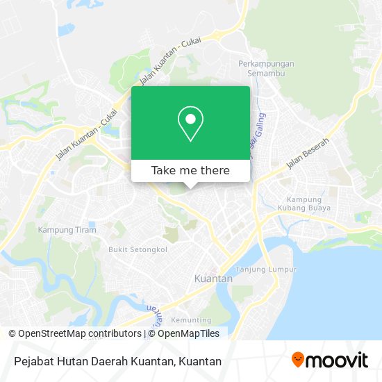 Pejabat Hutan Daerah Kuantan map