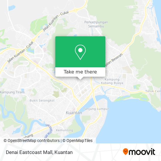 Denai Eastcoast Mall map