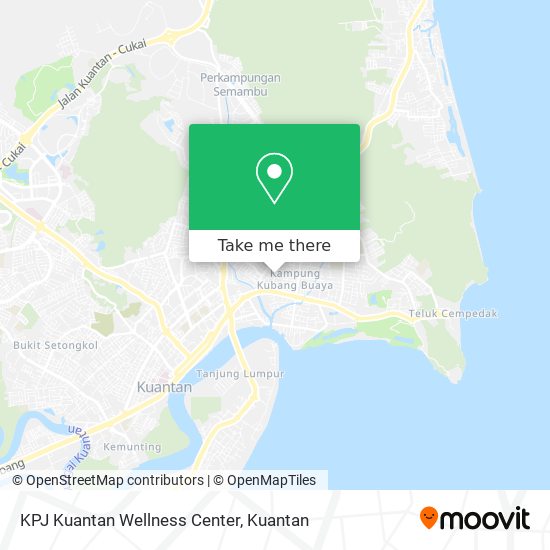 KPJ Kuantan Wellness Center map
