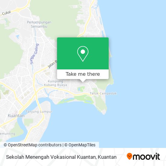 Sekolah Menengah Vokasional Kuantan map