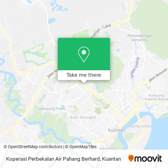 Koperasi Perbekalan Air Pahang Berhard map