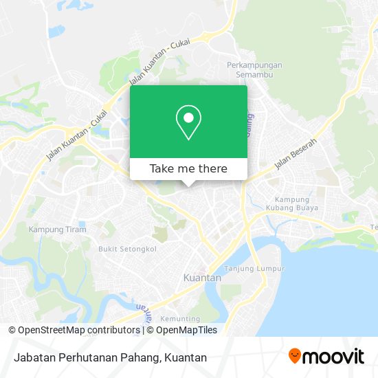 Peta Jabatan Perhutanan Pahang
