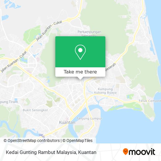 Peta Kedai Gunting Rambut Malaysia