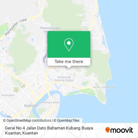 Peta Gerai No 4 Jalan Dato Bahaman Kubang Buaya Kuantan