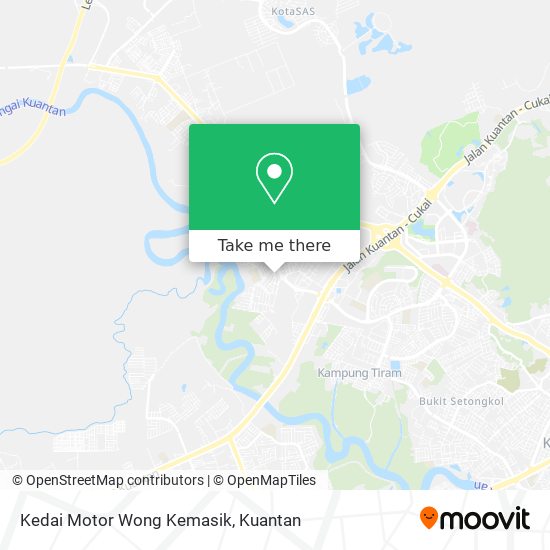 Kedai Motor Wong Kemasik map