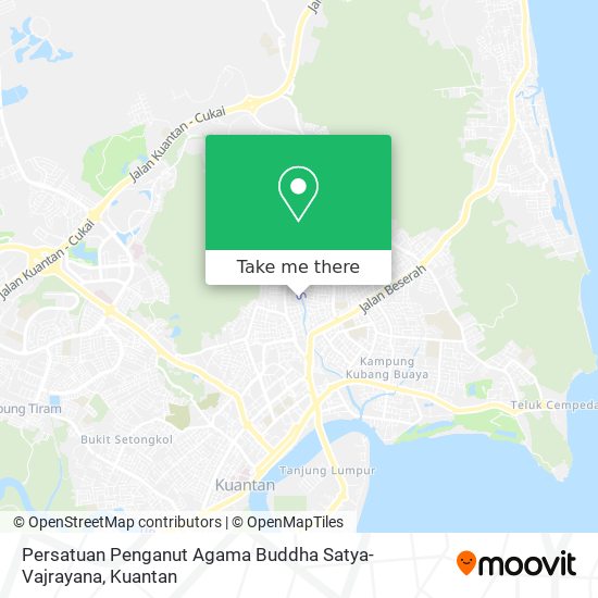 Peta Persatuan Penganut Agama Buddha Satya-Vajrayana