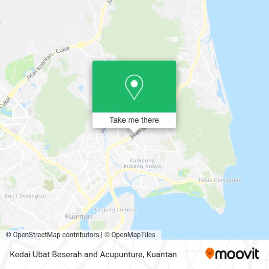 Kedai Ubat Beserah and Acupunture map