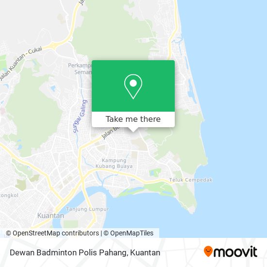 Dewan Badminton Polis Pahang map