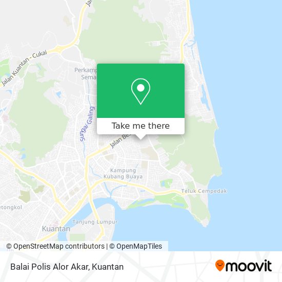 Balai Polis Alor Akar map