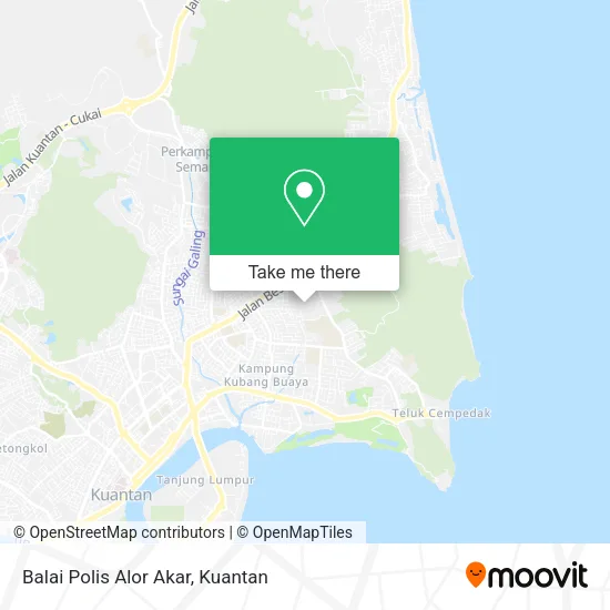 Balai Polis Alor Akar map