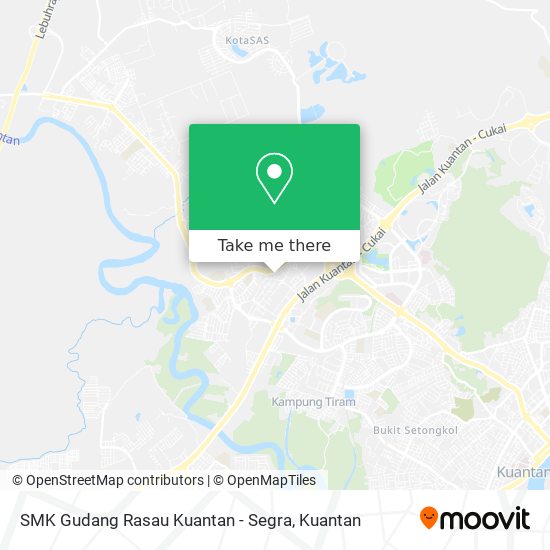 Peta SMK Gudang Rasau Kuantan - Segra