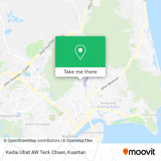 Peta Kedai Ubat AW Teck Chuen