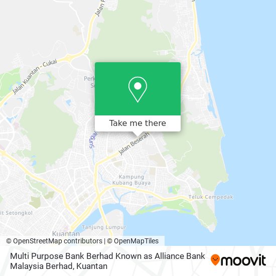 Multi Purpose Bank Berhad Known as Alliance Bank Malaysia Berhad map