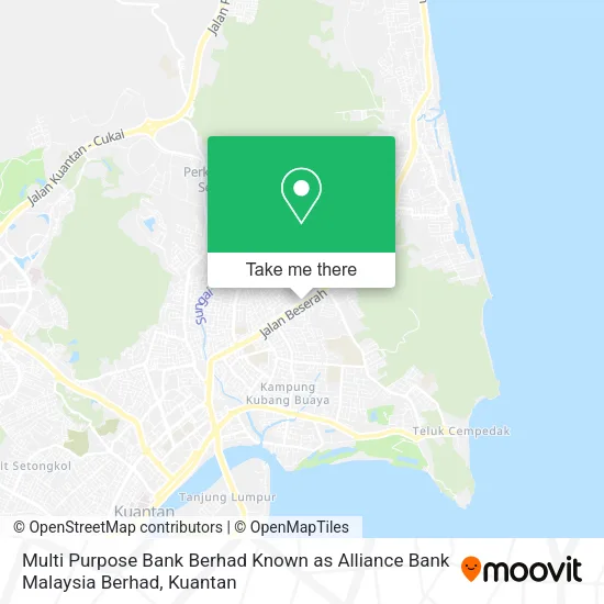 Multi Purpose Bank Berhad Known as Alliance Bank Malaysia Berhad map