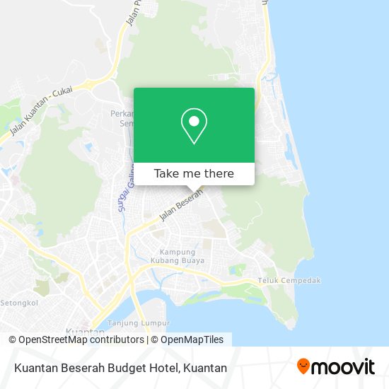Kuantan Beserah Budget Hotel map