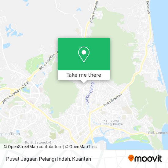 Peta Pusat Jagaan Pelangi Indah