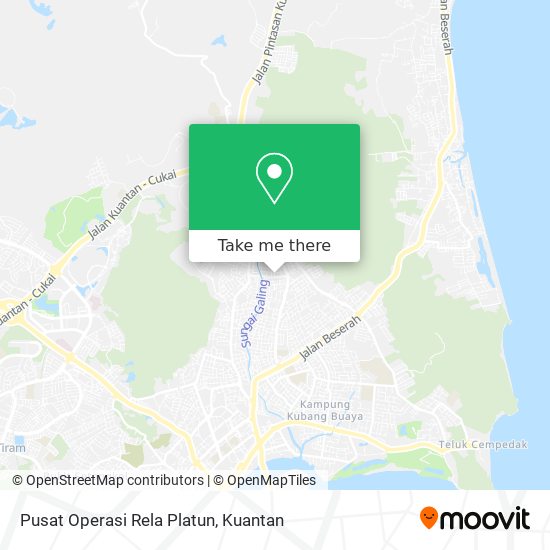 Peta Pusat Operasi Rela Platun
