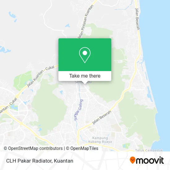 CLH Pakar Radiator map