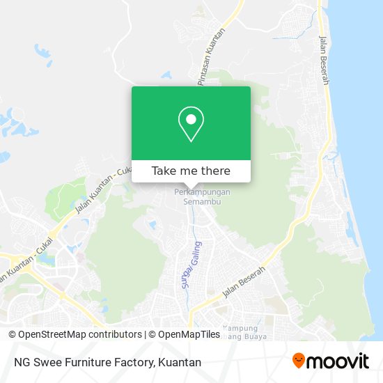 NG Swee Furniture Factory map