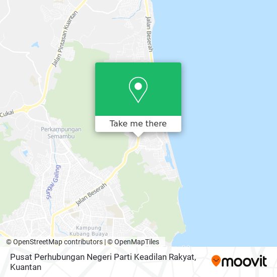 Peta Pusat Perhubungan Negeri Parti Keadilan Rakyat