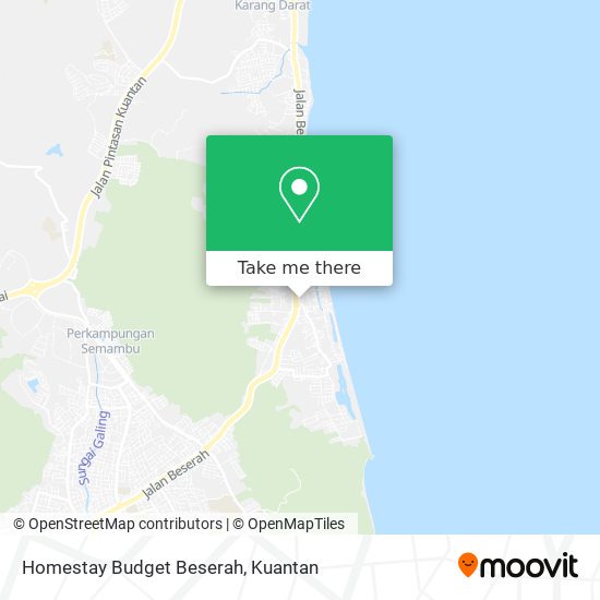 Homestay Budget Beserah map