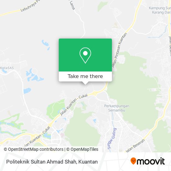 Politeknik Sultan Ahmad Shah map