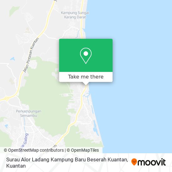 Surau Alor Ladang Kampung Baru Beserah Kuantan map