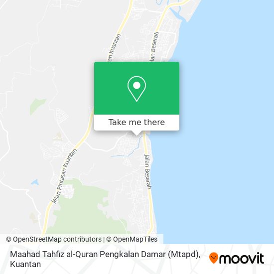 Peta Maahad Tahfiz al-Quran Pengkalan Damar (Mtapd)