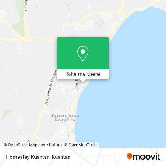 Homestay Kuantan map