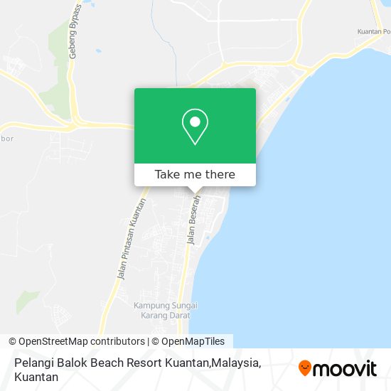Peta Pelangi Balok Beach Resort Kuantan,Malaysia