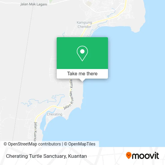 Cherating Turtle Sanctuary map